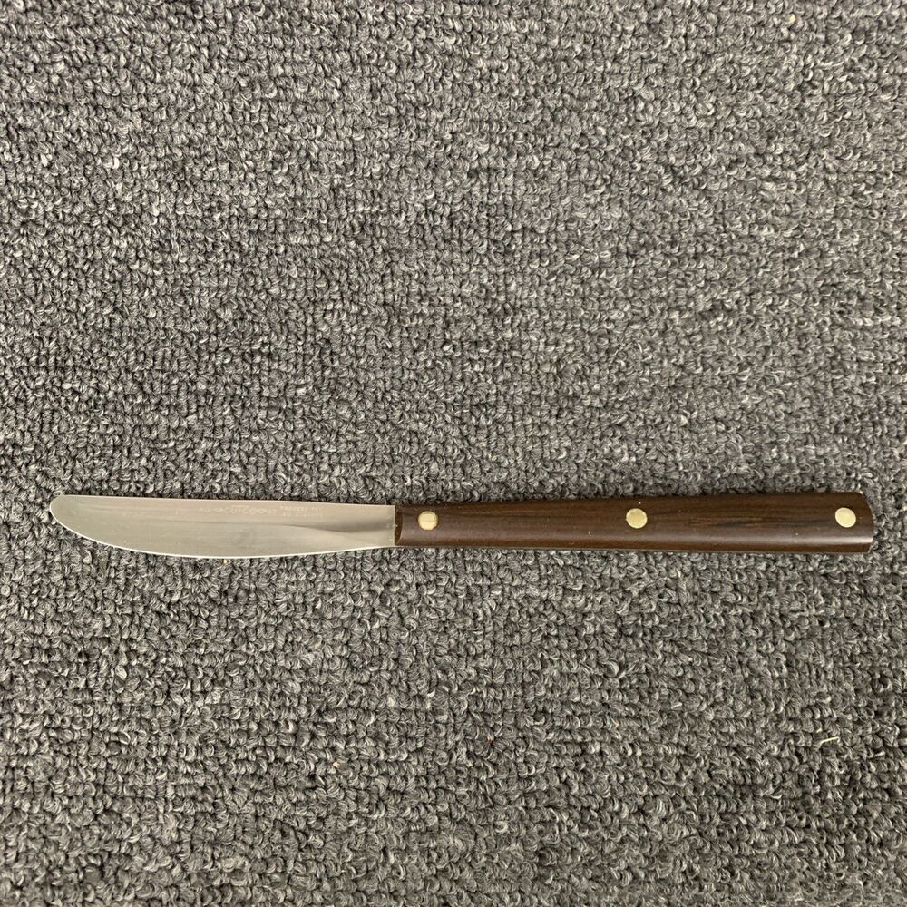 12 Pc Cutco Steak Table Knife Set#47 Straight Edge Blade w/ Felt Lined Wood Case - Picture 3 of 9